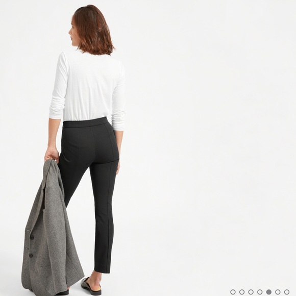 Everlane Side Zip High Rise Pant, Black, Sz 6 - Picture 4 of 13
